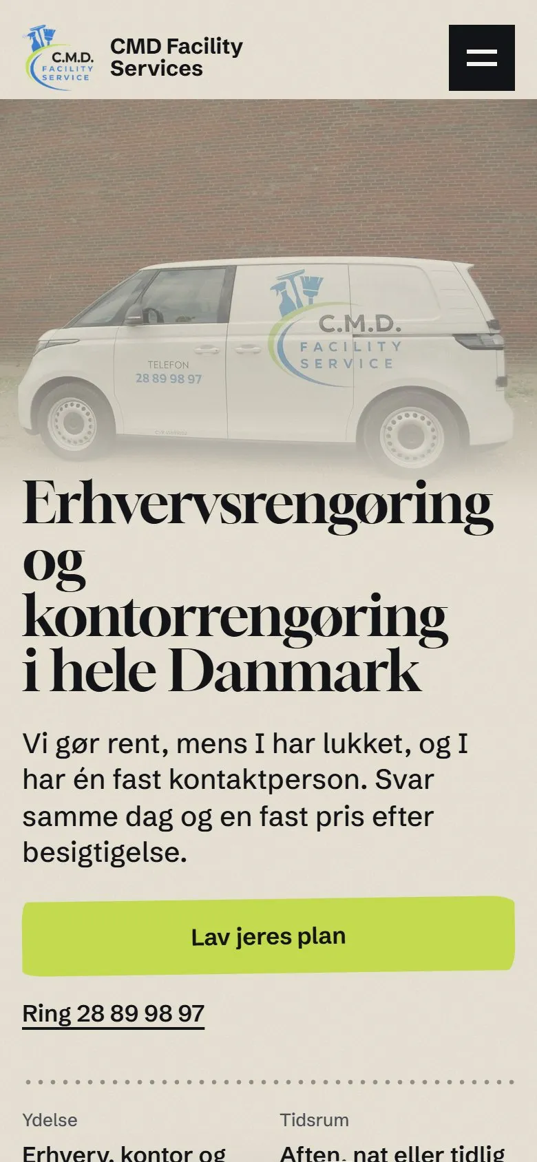 CMD Facility på mobilen